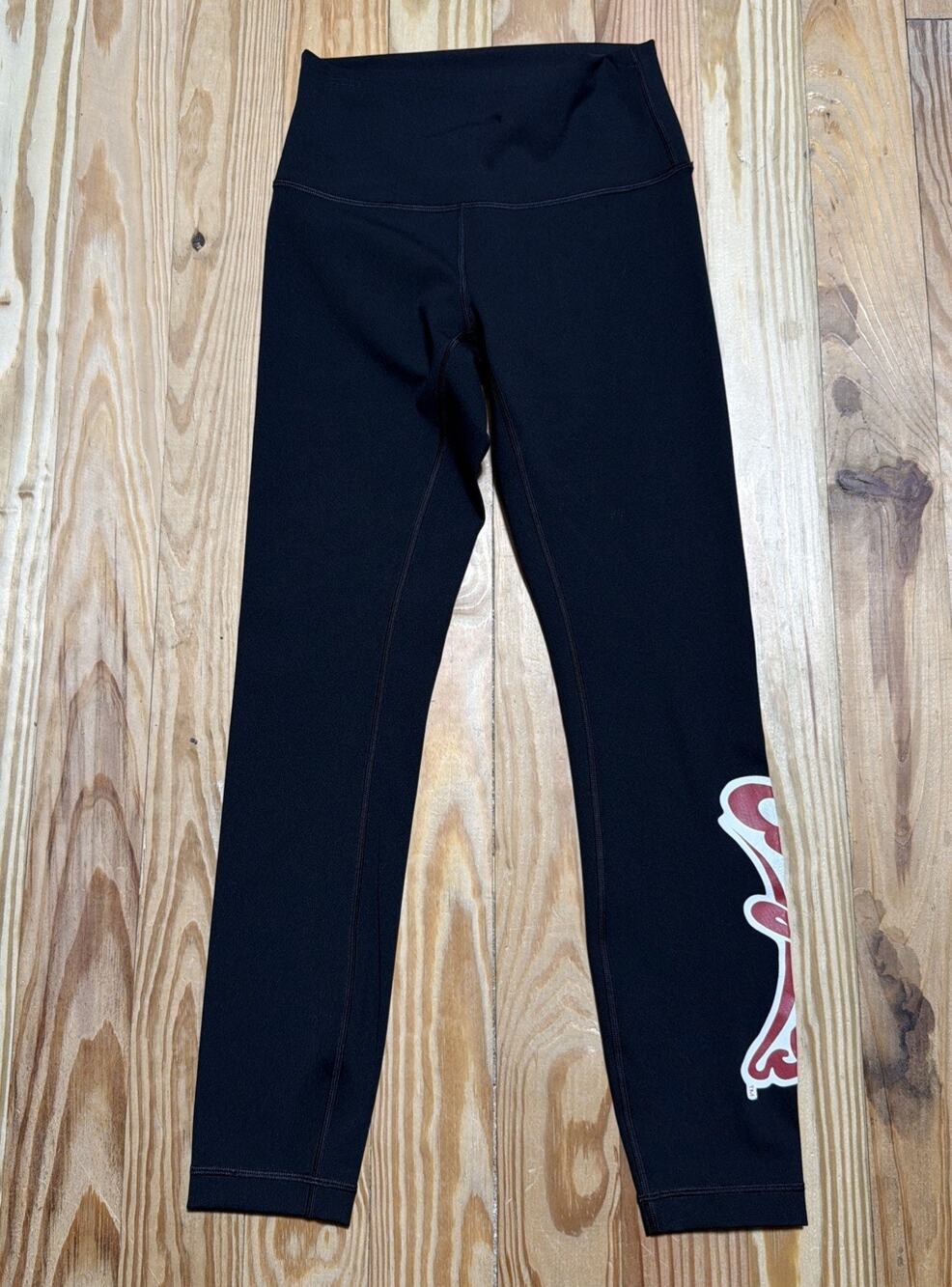 LULULEMON HR ALIGN PANT tight 25" Houston Cougars LOGO black Size 4